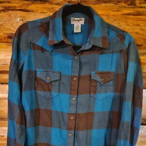 Wrangler Flannel Plaid Shirt